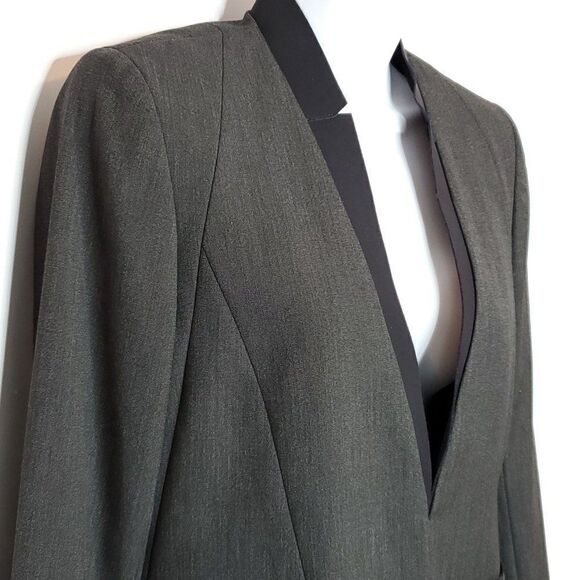 NEW Elie Tahari Lacey Jacket Blazer Sz 4 Black V Neck Fully Lined - Picture 2 of 7